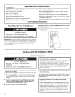 Preview for 2 page of Whirlpool GI7FVCXXQ01 User Instructions