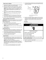 Preview for 6 page of Whirlpool GI7FVCXXQ01 User Instructions