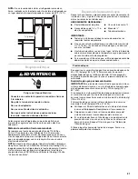 Предварительный просмотр 21 страницы Whirlpool GI7FVCXXY User Manual