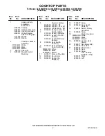Предварительный просмотр 2 страницы Whirlpool GJC3034RB02 Parts List