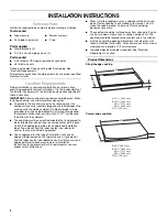 Предварительный просмотр 2 страницы Whirlpool GJC3034RC - Pure 30 Inch Smoothtop Electric Cooktop Installation Instructions Manual