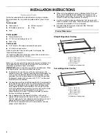 Preview for 2 page of Whirlpool GJC3034RP - Pure 30 Inch Smoothtop Electric Cooktop Installation Instructions Manual