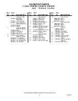 Предварительный просмотр 2 страницы Whirlpool GJD3044RB01 Parts List