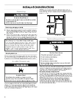 Предварительный просмотр 4 страницы Whirlpool Gladiator Garageworks Freezerator GAFZ21XXMK00 Use And Care Manual