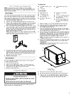 Предварительный просмотр 7 страницы Whirlpool Gladiator Garageworks Freezerator GAFZ21XXMK00 Use And Care Manual