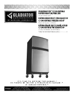 Whirlpool Gladiator Garageworks Freezerator GAFZ21XXRK01 Use And Care Manual предпросмотр