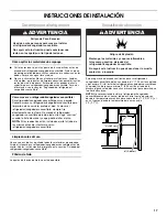 Preview for 17 page of Whirlpool Gladiator Garageworks Freezerator GAFZ21XXRK01 Use And Care Manual