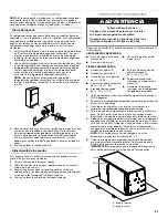 Preview for 21 page of Whirlpool Gladiator Garageworks Freezerator GAFZ21XXRK01 Use And Care Manual