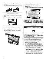 Preview for 42 page of Whirlpool Gladiator Garageworks Freezerator GAFZ21XXRK01 Use And Care Manual