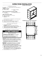 Предварительный просмотр 13 страницы Whirlpool Gladiator GAWG262DBG Installation Instructions Manual