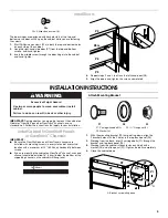 Preview for 5 page of Whirlpool Gladiator GAWG28FVEW Assembly Instructions Manual