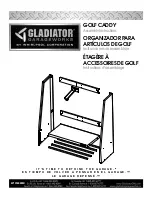 Whirlpool GLADIATOR GOLF CADDY Assembly Instructions Manual предпросмотр
