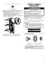 Предварительный просмотр 11 страницы Whirlpool Gladiator W10293036A Assembly Instructions Manual