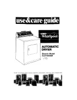 Whirlpool GLE7900XM Use & Care Manual preview