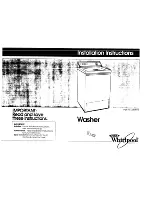 Preview for 1 page of Whirlpool GLSR5233AW1 Installation Instructions