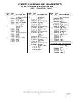 Предварительный просмотр 2 страницы Whirlpool GLT3057RB00 Parts List