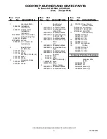 Предварительный просмотр 2 страницы Whirlpool GLT3657RB03 Parts List