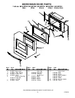 Предварительный просмотр 10 страницы Whirlpool GMC305PRB01 Parts List