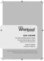 Whirlpool GOA 6423NB Instruction Manual preview