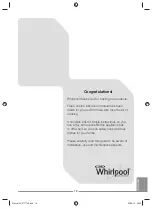 Предварительный просмотр 19 страницы Whirlpool GOA 6423NB Instruction Manual