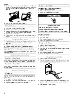 Предварительный просмотр 6 страницы Whirlpool Gold 8578191A User Instructions