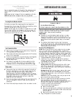 Preview for 9 page of Whirlpool Gold G9RXXFMW User Instructions