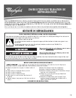 Preview for 13 page of Whirlpool Gold G9RXXFMW User Instructions