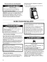 Preview for 14 page of Whirlpool Gold G9RXXFMW User Instructions