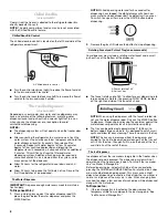 Предварительный просмотр 6 страницы Whirlpool Gold GD5VVAXTY Refrigerator Use & Care Manual