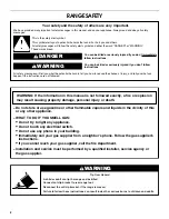 Preview for 2 page of Whirlpool Gold GFG471LV Installation Instructions Manual