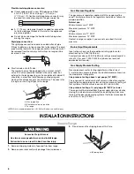 Preview for 6 page of Whirlpool Gold GFG471LV Installation Instructions Manual