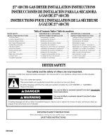 Whirlpool Gold GGQ8811PG2 Installation Instructions Manual предпросмотр