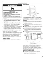 Предварительный просмотр 3 страницы Whirlpool Gold GGQ8811PG2 Installation Instructions Manual