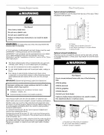 Предварительный просмотр 6 страницы Whirlpool Gold GGQ8811PG2 Installation Instructions Manual