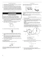 Предварительный просмотр 8 страницы Whirlpool Gold GGQ8811PG2 Installation Instructions Manual