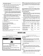 Preview for 5 page of Whirlpool Gold GGQ9800PB0 User Instructions