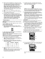 Preview for 10 page of Whirlpool Gold GI7FVCXWA User Manual