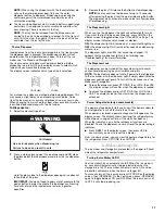 Preview for 11 page of Whirlpool Gold GI7FVCXWA User Manual