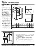 Whirlpool Gold GI7FVCXX Product Dimensions preview