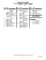Предварительный просмотр 2 страницы Whirlpool Gold GJC3055R Parts List
