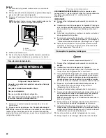 Предварительный просмотр 22 страницы Whirlpool Gold GR2SHWXV User Instructions