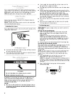 Предварительный просмотр 6 страницы Whirlpool Gold GS6NBEXRA Refrigerator Use & Care Manual