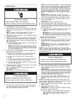 Preview for 4 page of Whirlpool Gold GSS30C6EYF User Instructions