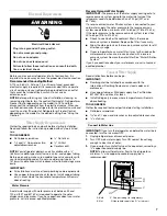 Preview for 7 page of Whirlpool Gold GSS30C6EYF User Instructions