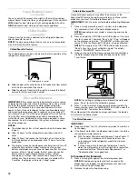 Preview for 12 page of Whirlpool Gold GSS30C6EYF User Instructions