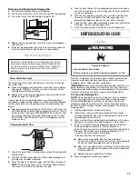 Preview for 15 page of Whirlpool Gold GSS30C6EYF User Instructions