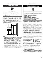 Preview for 27 page of Whirlpool Gold GSS30C6EYF User Instructions