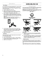 Предварительный просмотр 8 страницы Whirlpool Gold GT1SHTXM Use & Care Manual