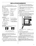 Предварительный просмотр 3 страницы Whirlpool Gold GU3100XTV Installation Instructions Manual