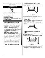 Предварительный просмотр 8 страницы Whirlpool Gold GU3100XTV Installation Instructions Manual